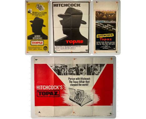 TOPAZ (1969) 4 posters for the Alfred Hitchcock spy thriller comprising a German A1, Australian insert, UK Quad and Italian l