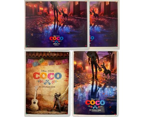 COCO (2017) - A group of 4 film posters (3 different styles) for the Disney / Pixar musical animation comprising 2 UK Quad te