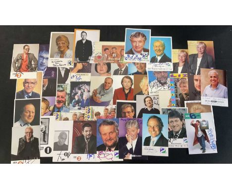 A broadcast of promotional photographs of radio and television presenters, this item has been independently checked by Garry 
