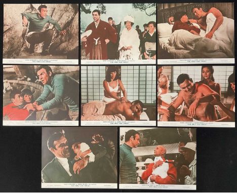 JAMES BOND: YOU ONLY LIVE TWICE (1967) A full set of 8 1970s re-release English 8” x 10” front of house, colour lobby cards, 