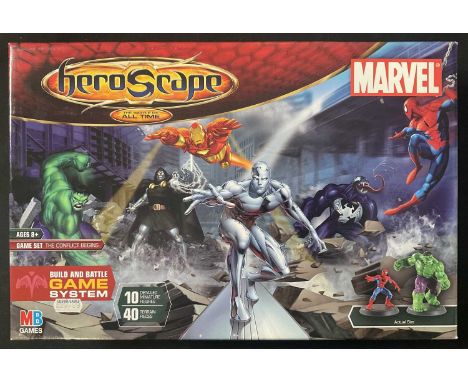 HEROSCAPE THE BATTLE OF ALL TIME MARVEL EDITION (2007) - MB / Marvel RPG board game featuring Marvel Superheroes, Spider-Man,
