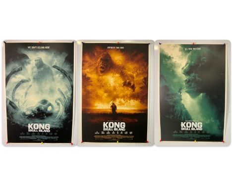 KONG: SKULL ISLAND - A set of three alternative movie posters by Karl Fitzgerald, 24" x 36", rolled (3)