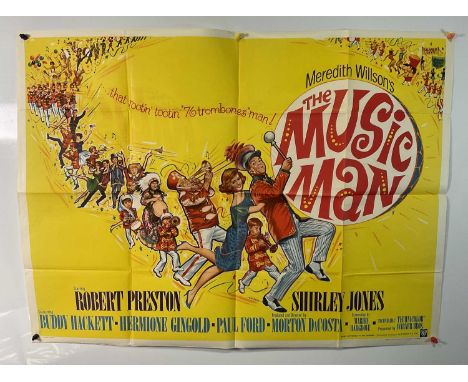 MUSIC MAN (1962) UK Quad film poster, folded