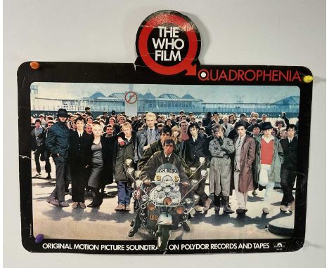 QUADROPHENIA (1979) A hanging card standee for the film, exclusively issued to the USA featuring a 3D scooter from the front,