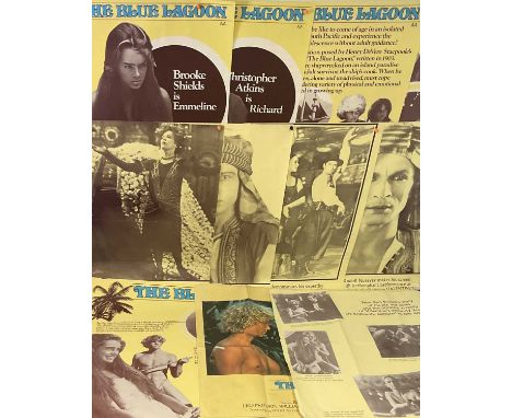 A pair of complete Marler Haley UK Quad film poster sets comprising THE BLUE LAGOON (1980) and VALENTINO (1977) both with the