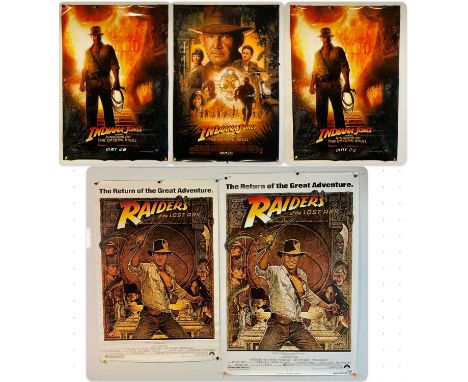 INDIANA JONES AND THE KINGDOM OF THE CRYSTAL SKULL (2008) - Three one sheets for the Steven Spielberg action adventure compri