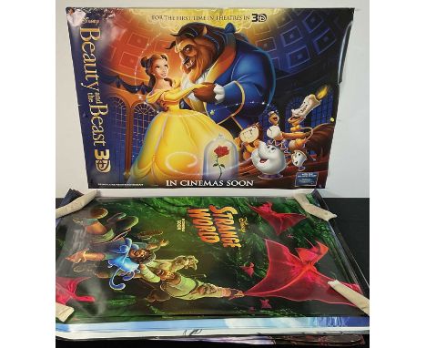 A large quantity of modern WALT DISNEY movie posters to include WISH, ONWARD, THE LITTLE MERMAID, ALADDIN, STRANGE WORLD, ENC