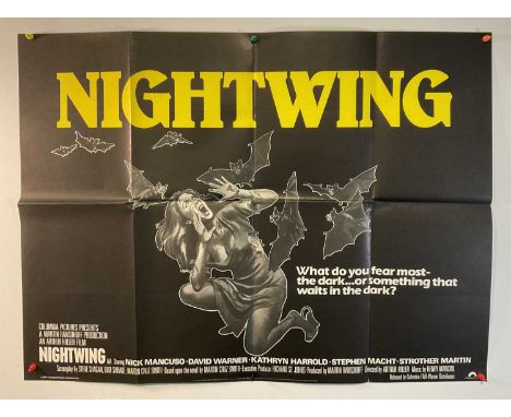 NIGHTWING (1979) UK Quad film poster, horror featuring killer bats! Folded IMDB Rating: 5.2 / 10