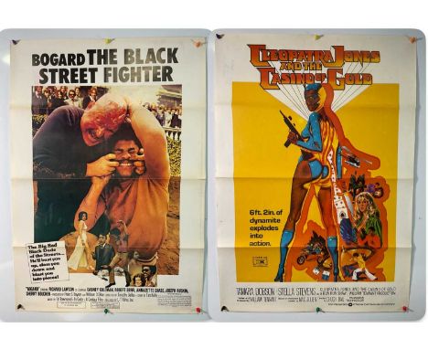 A pair of South African one sheet film posters for the Blacksploitation films CLEOPATRA JONES AND THE CASINO OF GOLD (1975) a
