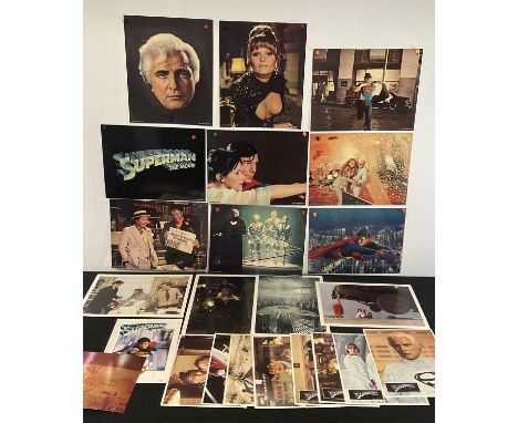 SUPERMAN (1978) A full set of 9 x 11” x 14” colour stills, four 10” x 14” oversize stills, a souvenir book, a set of 12 Frenc