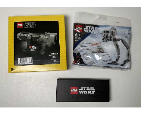 LEGO STAR WARS rare promotional set, #6346098 (also listed as #5006290) 'Yoda's Lightsaber' (2020), in original box with a se