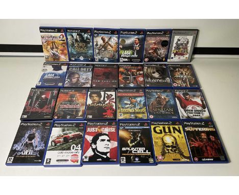 A group of Playstation 2 games comprising THE SUFFERING, LARA CROFT TOMB RAIDER: THE ANGEL OF DARKNESS, LARA CROFT TOMB RAIDE