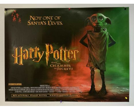 HARRY POTTER AND THE CHAMBER OF SECRETS (2002) UK Quad film poster, 'Not one of Santa's Elves' Dobby style advance, which was