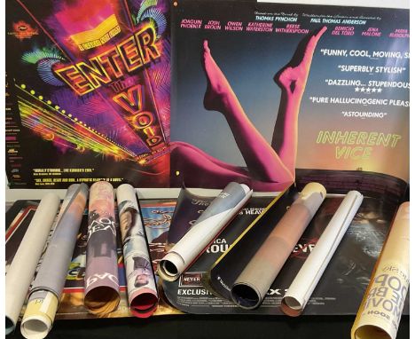 START YOUR OWN MOVIE POSTER DEALERSHIP LOT - Approx 75 film posters, mixed genres from comedy to action, Disney and romance, 