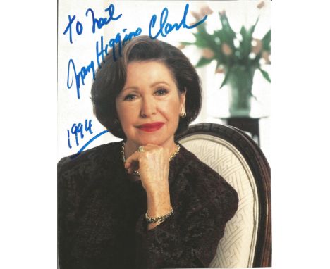 Mary Higgins Clark signed 7x5 colour photo dedicated. Mary Theresa Eleanor Higgins Clark ,December 24, 1927 – January 31, 202