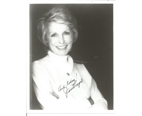 Janet Leigh signed 10x8 black and white photo. Janet Leigh ,born Jeanette Helen Morrison; July 6, 1927 – October 3, 2004, was