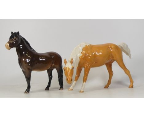 Beswick Palomino Spirit of Nature 2935 together with Exmoor Pony 1645 