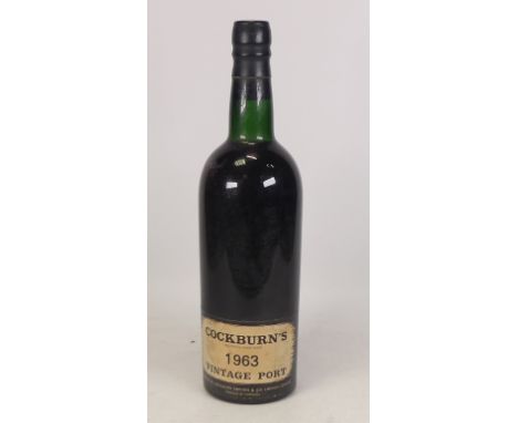 Sealed Bottle of Cockburns 1963 Vintage Port 