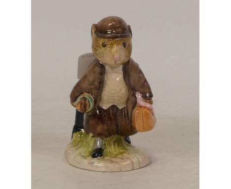 Beswick Beatrix Potter BP4 figure Johnny Town-mouse with bag, Boxed but not original box 