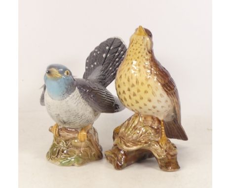 Beswick song thrush 2308 together with Cuckoo 2315 (2) 