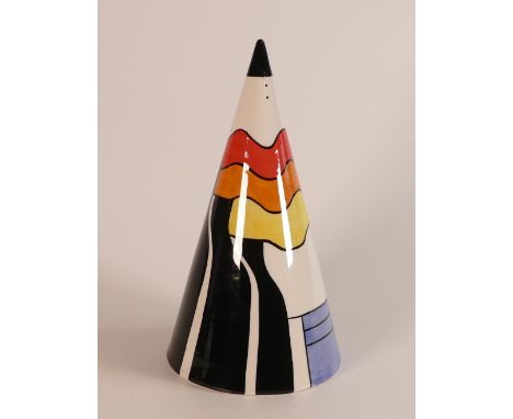 Lorna Bailey giant Stoke on Trent conical sugar shaker, page 28 The First Millennium August 1997, Old Ellgreave Pottery backs