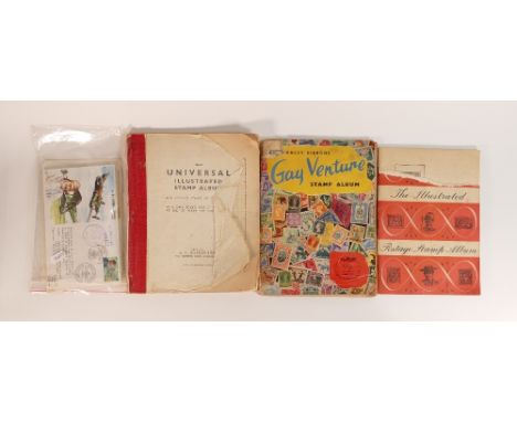 A collection of stamps including vintage stamps of the world album containing many stamps, first day covers etc 