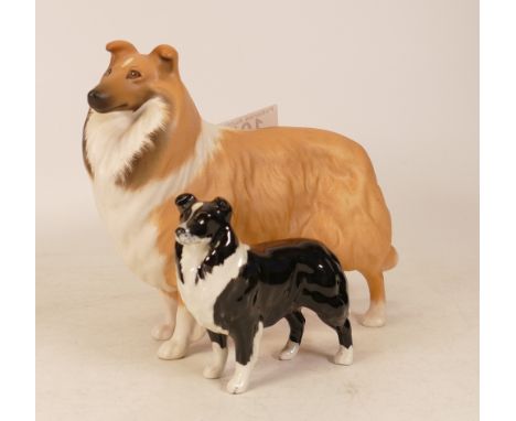 Two Beswick dogs to include Beswick Collie 1791 matt and small Sheep Dog 1854 (2) 