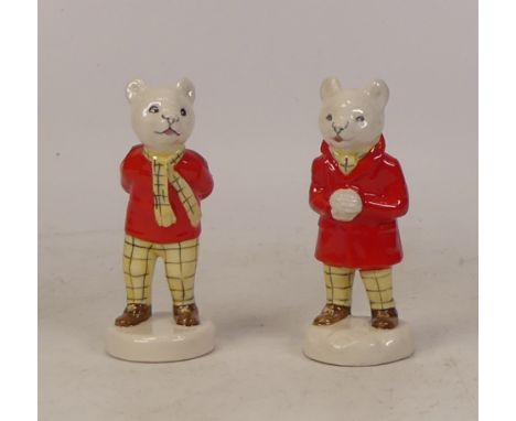 Beswick Rupert and his Friends figures Rupert the Bear and Rupert Snowballing (2) 