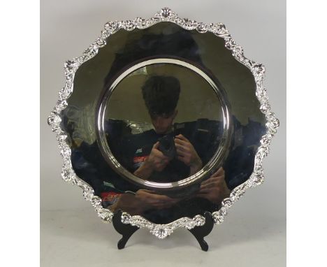 De Lamerie Fine silver plate and part gilt lay plate / tray, specially made high end quality item, new and made in England. D