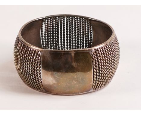 Sterling Silver bangle, 79.8g. 