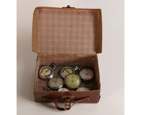A collection of vintage pocket watches including Ingersoll etc (7) 