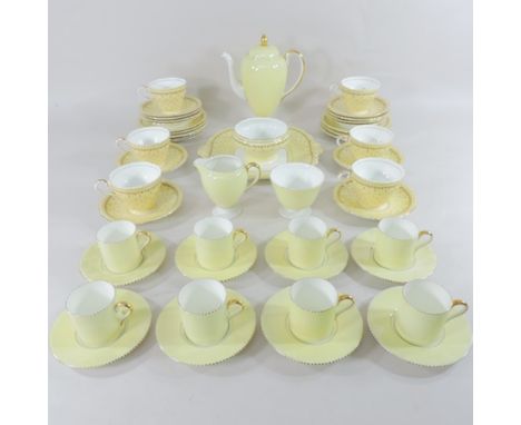 A Wedgwood coffee service, together with an Amethyst tea service 