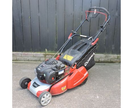 A Cobra rotary petrol lawn mower, 163cm overall