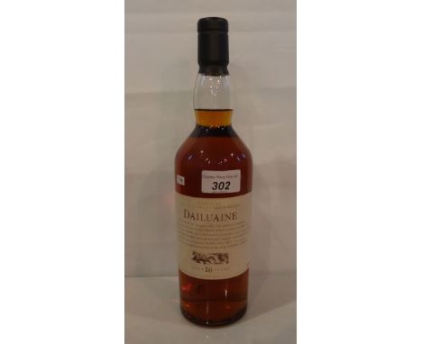 A bottle of Dailuaine Single Malt scotch Whisky, aged 16 years, 70cl (43% volume).