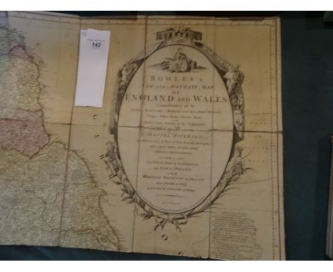 'Bowles's New and Accurate Map of England and Wales, comprehending all the cities, boroughs, market and sea port towns, villa