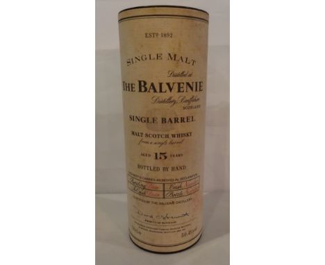 A cased bottle of Balvenie Single Barrel Malt Scotch Whisky, aged 15 years, bottled 1994, 70cl (50.4% volume).