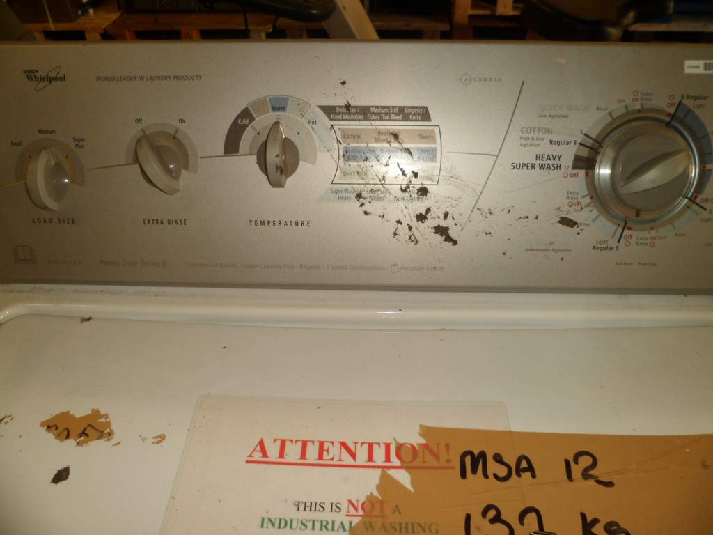 Whirlpool washing machine heavy duty series 8