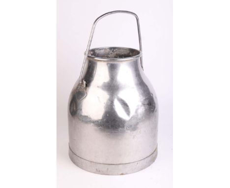 A vintage stainless steel milk churn / parlour bucket, 35cms high.