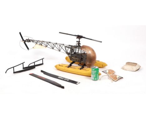 James Bond interest: A scale model of a Bell 47G Helicopter, believed to have been built by D Niemen who built models for Tel