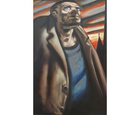 •PETER HOWSON OBE (Scottish b. 1958) HEROIC DOSSER Oil on canvas, signed, 92 x 61cm (36 x 24")