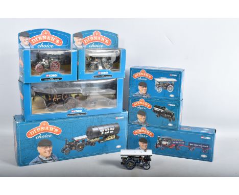 A TRAY OF BOXED CORGI DIBNAHS CHOICE MODEL VEHICLES AND ONE LOOSE, to include a Fowler B6 Road Loco numbered CC20101, include
