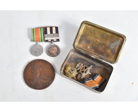 A WWI VICTORY MEDAL, PRINCESS MARY TIN AND SAINT JOHNS AMBULANCE MEDALS, this lot includes a WWI victory medal named to priva