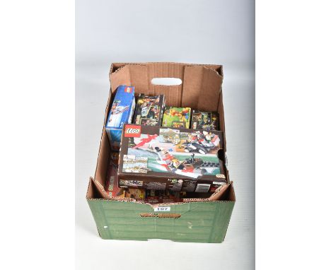 TEN BOXED LEGO SYSTEM SETS, to include a Lego Rock Raiders 'The Hover Scout 4940, a Lego Adventurers no. 5906, a Rock Raiders