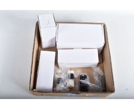 FIVE BOXED K &amp; R REPLICAS TRIUMPH TR2 SPORTS CAR MODELS, all 1/43 scale, 1954 Tourist Trophy car RN26, Reg. No. OON 292, 