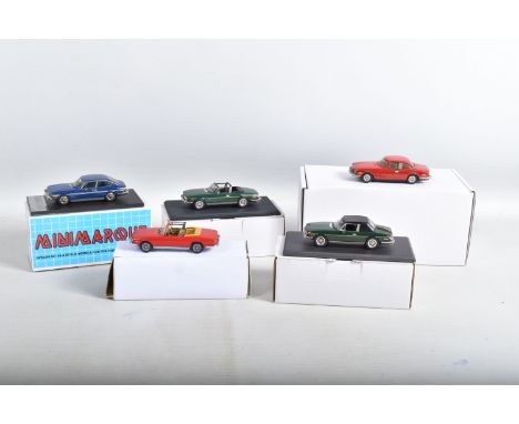 FIVED BOXED TRIUMPH STAG SPORTS CAR MODELS, all 1/43 scale, British Heritage Models 'The Sovereign Range' 1977 Stag Mk.II, li
