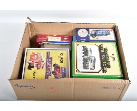 ELEVEN BOXED CORGI CLASSICS LIMITED EDITION DIE CAST MODEL COACHES, to include a 1955 'The Coach Rally' 50th Anniversary, Tit