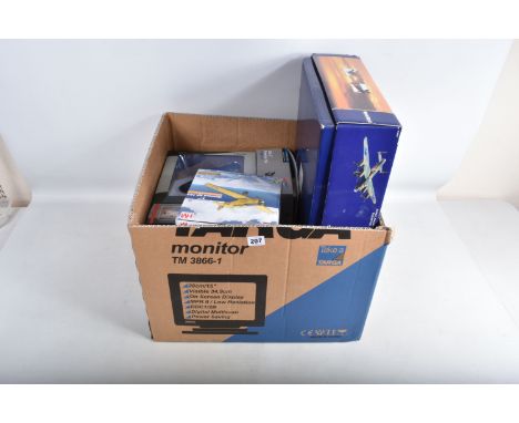 SEVEN BOXED 1:72 SCALE  MODEL MILITARY AIRCRAFT MODELS, to include four Corgi models, a WWII Legends  DH Mosquito FB VI model