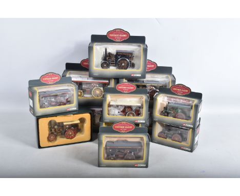 A TRAY OF BOXED CORGI VINTAGE GLORY OF STEAM 1:50 SCALE DIECAST MODEL FOWLER AND GARRETT STEAM ENGINES, to include model numb