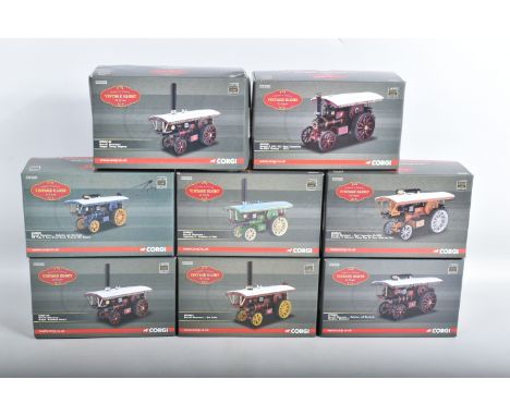 EIGHT BOXED CORGI  1:50 SCALE CELEBRATION OF THE GOLDEN AGE VINTAGE GLORY OF STEAM DIE CAST MODELS, to include Burrell Showma