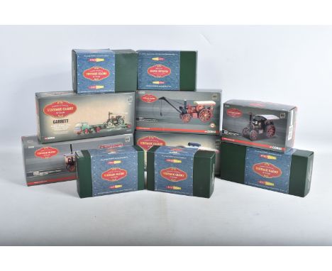 A BOX OF TEN CORGI VINTAGE GLORY OF STEAM DIECAST MODELS, to include a limited edition Fowler Crane Locomotive numbered CC201